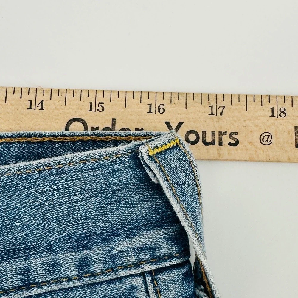 True Religion Billy Jeans Mens 32 Blue Distressed Bootcut Y2K Made in USA